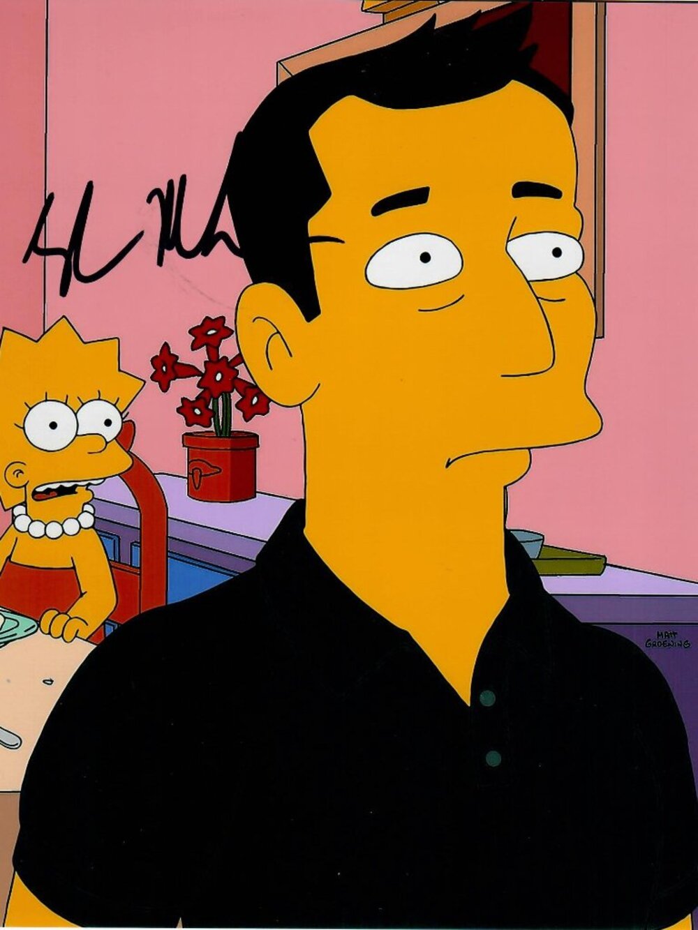 Elon Musk Entrepreneur SpaceX Tesla The Simpsons Signed 8X10 Photo